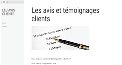 Desktop Screenshot of les-avis-clients.com